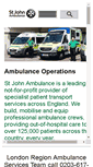 Mobile Screenshot of ambulancebookings.com